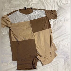 SHEIN color block matching set